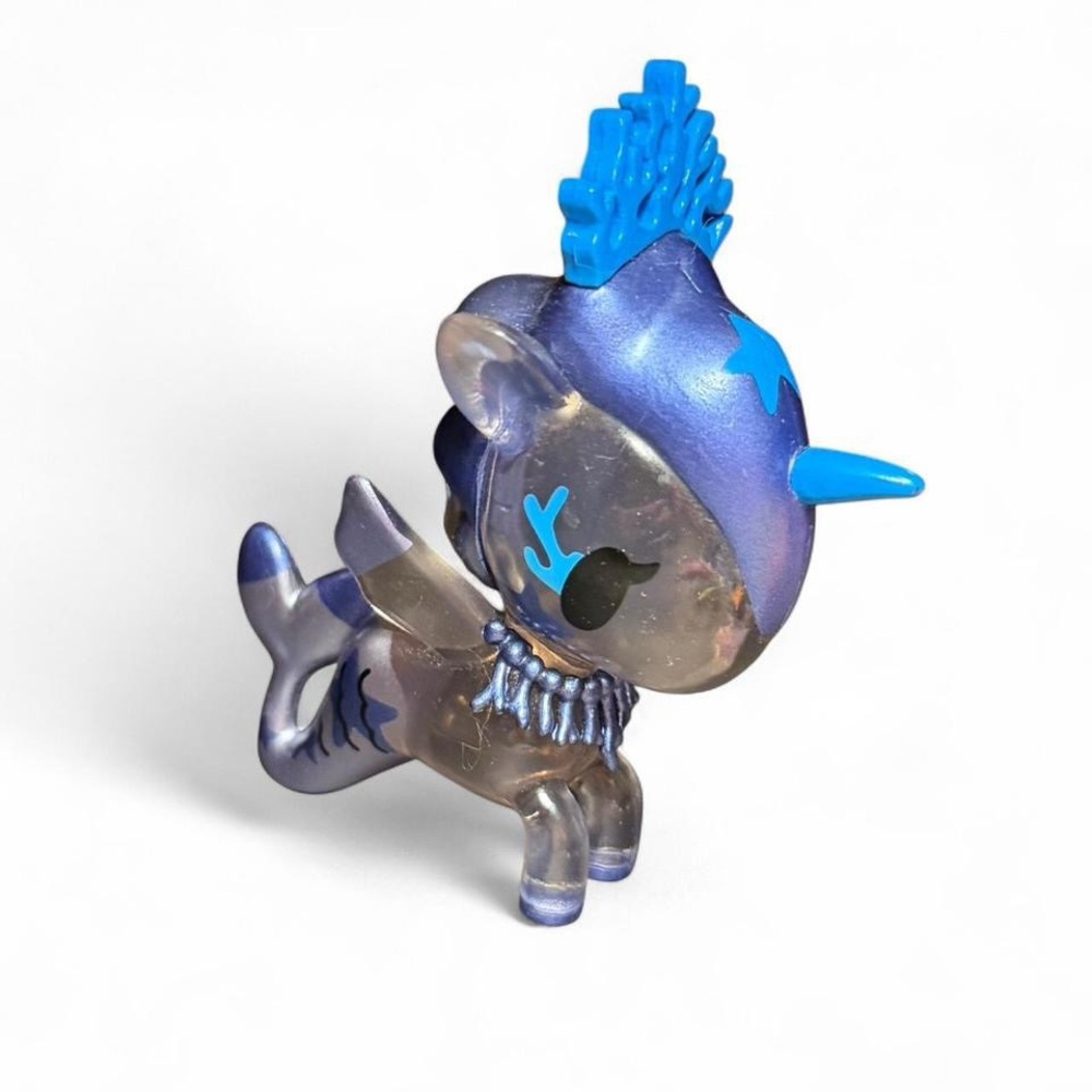 tokidoki Blue and Silver Unicorn Figurine